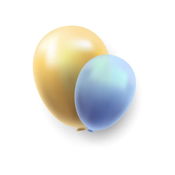 Fête Anniversaire Fond Vectoriel Avec Ballons Sur Fond Blanc — Image vectorielle