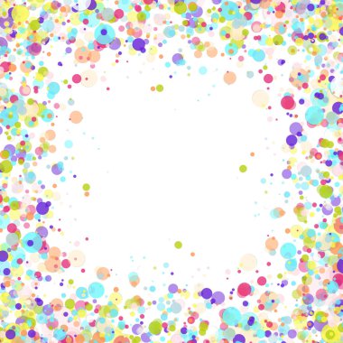 Renkli Uçan Kağıt Konfeti ile Vektör Doğum Günü Partisi Arka Plan