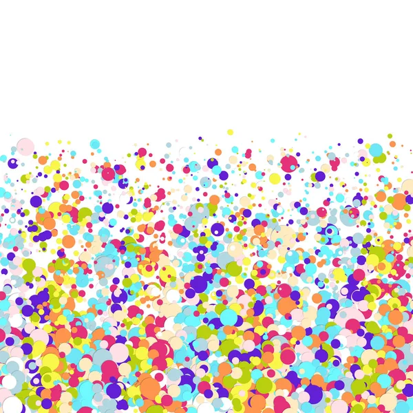 Fundo Festa Aniversário Vetorial Com Papel Voador Colorido Confetti — Vetor de Stock