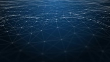 Üçgenlerle Soyut Ağ Teknolojisi Arka Planı