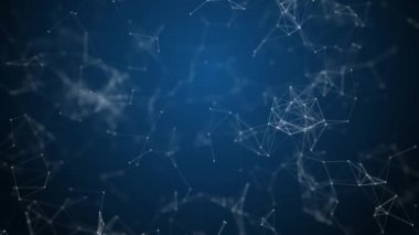 Üçgenlerle Soyut Ağ Teknolojisi Arka Planı