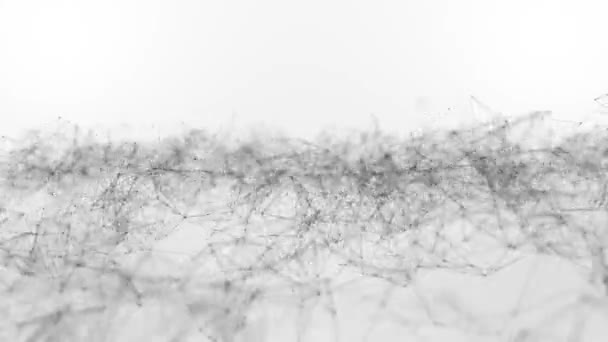 Dikişsiz Döngü Tel Çerçeve Pleksus Arka Plan Bağlantıları — Stok video