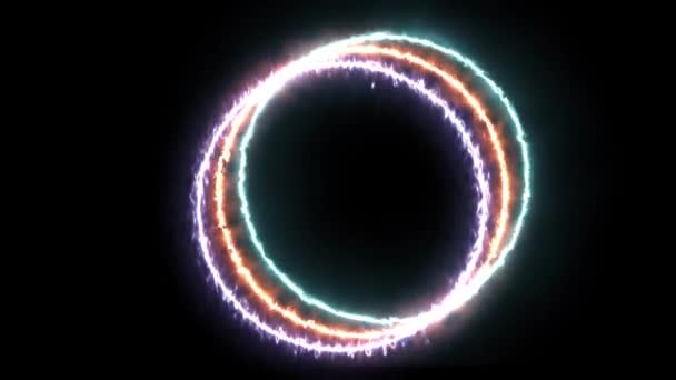 Energia Neon Cornice Luminosa — Video Stock