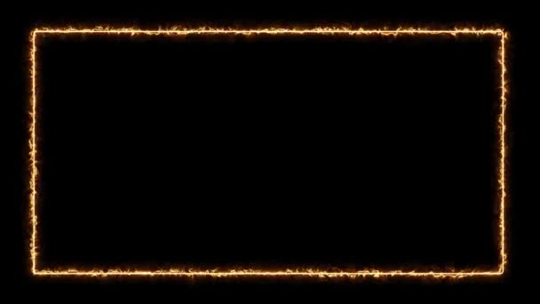 Energie Neon Gloeiende Frame — Stockvideo