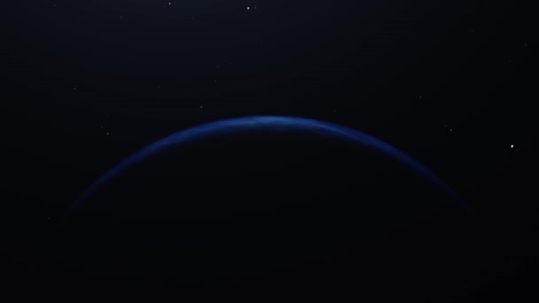 Sunset Morning Earth Globe Animasyon Nasa Tarafından Döşenmiş — Stok video