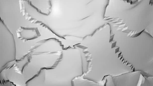 Looped Low Poly Triangular Background Cristais Polygonal Seamless Loop Motion — Vídeo de Stock