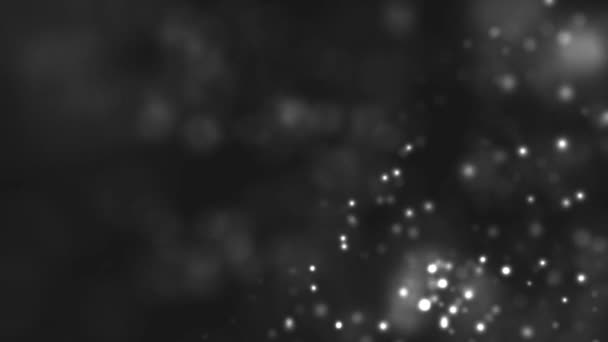 Particles Bokeh Dust Abstract Light Motion Cinematic Background Loop — Stock Video