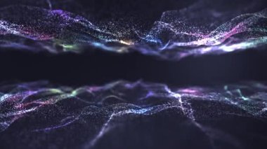 Döngülü Parçacık Alanı Hareketi Grafik Canlandırması