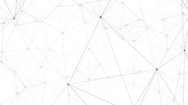 Beyaz Arkaplanda Soyut Dijital Bağlantıların Döngülenmesi Siyah Arkaplan