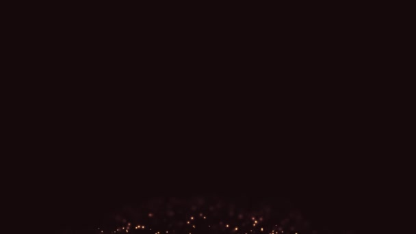 Futuriste Golden Particules Lente Explosion Flux Animation