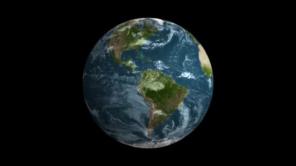 Globe de Terre tournant en boucle sans couture