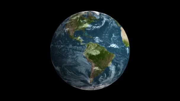 Looping Sem Costura Spinning Earth Globe — Vídeo de Stock