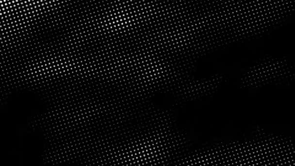 Loopas Halftone Motion Bakgrund Film Matt Eller Flytta Overlay Effect — Stockvideo