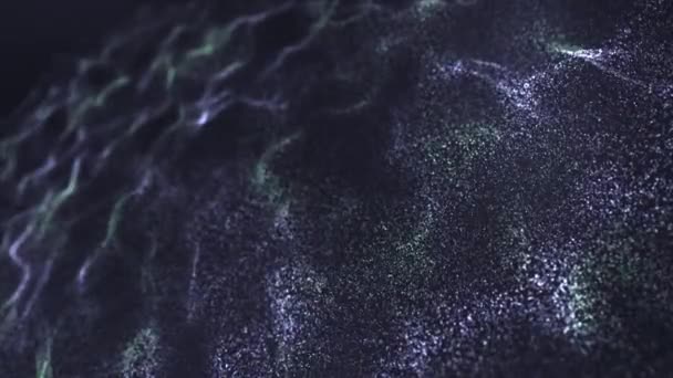 Looped Particles Field Motion Grafische Animatie — Stockvideo