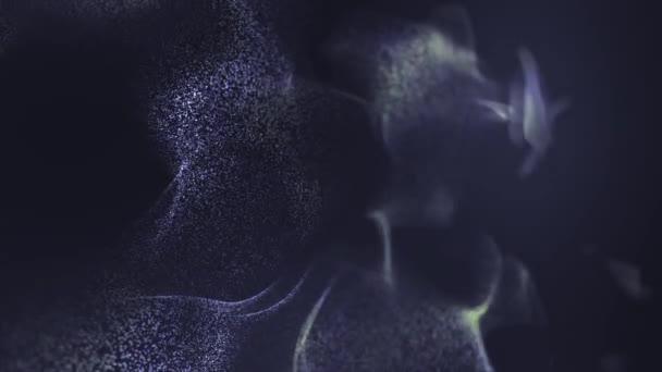 Looped Particles Field Motion Grafische Animatie — Stockvideo