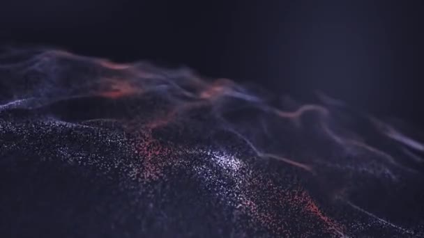 Looped Particles Field Motion Grafische Animatie — Stockvideo