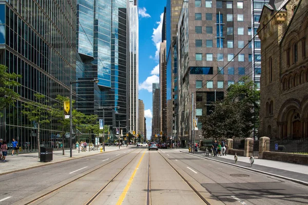 Toronto Canadá Agosto 2015 Vista Urbana Toronto Durante Dia Ensolarado — Fotografia de Stock