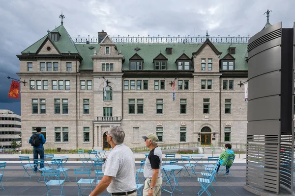 Quebec City Canada Augusti 2015 View Stadshuset Quebec Staden Sommarmorgon — Stockfoto