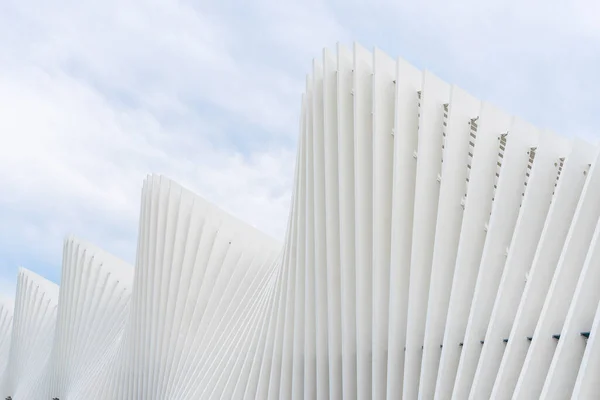 Detalj Den Höghastighetsstation Som Skapats Den Berömde Arkitekten Santiago Calatrava — Stockfoto
