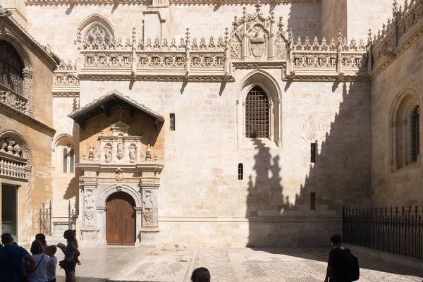Granada Espanha Agosto 2017 Passear Granada Perto Catedral Durante Dia — Fotografia de Stock