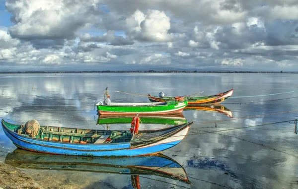 Vissersboten Monding Van Aveiro Portugal — Stockfoto