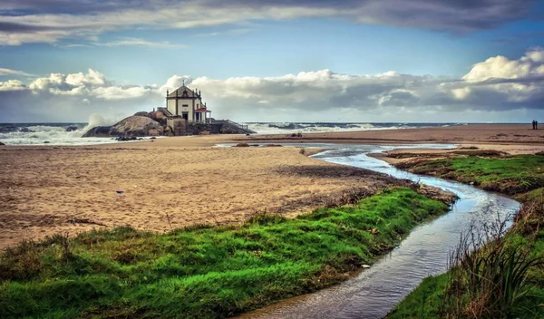 Kapelle Des Herrn Des Steins Miramar Portugal — Stockfoto