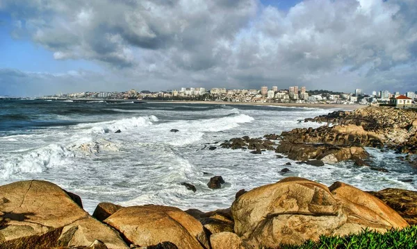 Vista Mar Vila Nova Gaia Portugal — Fotografia de Stock