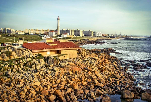 Praia Boa Nova Matosinhos Portugal — Fotografia de Stock