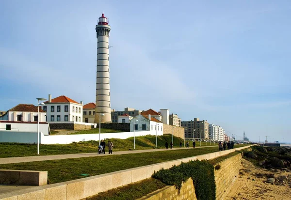 Boa Nova Lighthouse Matosinhos Portugal — Zdjęcie stockowe