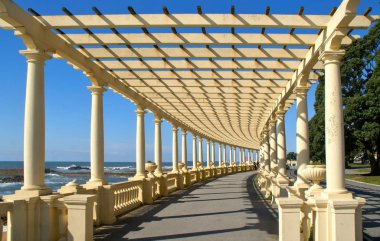 Kıyı yolu Pergola Foz adlı ile yapmak Douro, Oporto, Portekiz