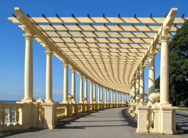 Kıyı yolu Pergola Foz adlı ile yapmak Douro, Oporto, Portekiz