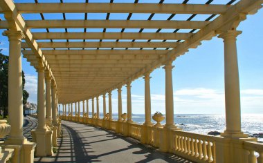 Kıyı yolu Pergola Foz adlı ile yapmak Douro, Oporto, Portekiz