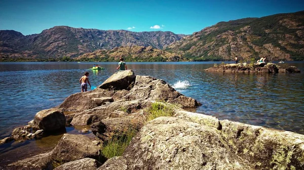 Lago Sanabria Verão Puebla Sanabria Espanha — Fotografia de Stock