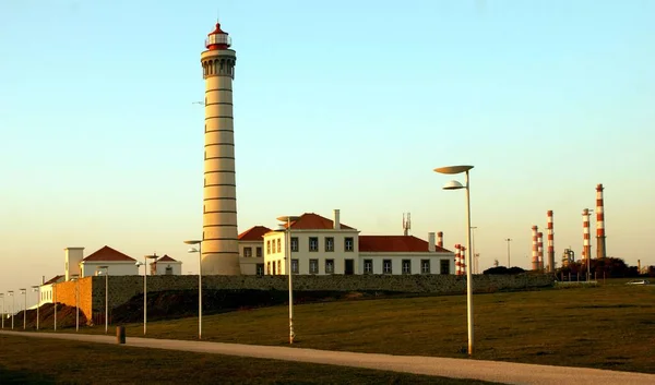 Boa Nova Lighthouse Matosinhos Portugal — Zdjęcie stockowe