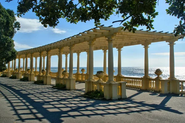 Caminho Costeiro Com Pergola Foz Douro Porto Portugal — Fotografia de Stock