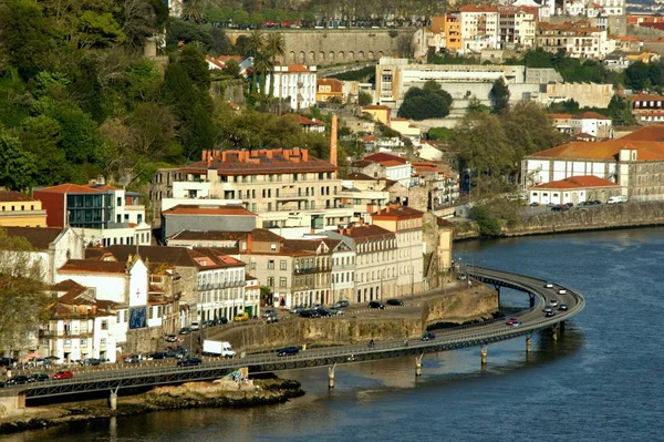 Vista Sobre Rio Douro Porto Portugalvista Sobre Rio Douro Porto — Fotografia de Stock