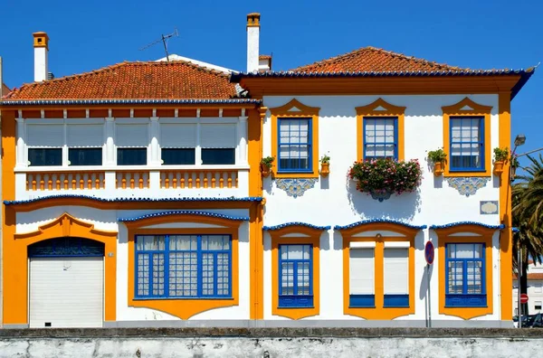 Typický Portugalský Dům Aveiro Portugalsko — Stock fotografie