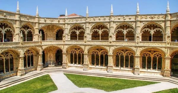 Μοναστήρι Από Μοναστήρι Jeronimos Στη Λισαβόνα Πορτογαλία — Φωτογραφία Αρχείου