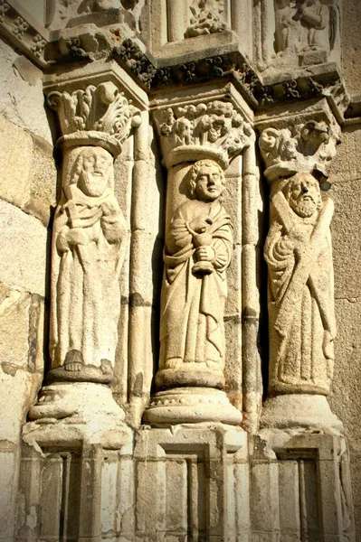 Detalje Gamle Katedral Viana Castelo Det Nordlige Portugal - Stock-foto