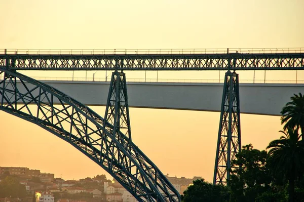 Puentes Sobre Río Duero Oporto Portugal — Foto de Stock
