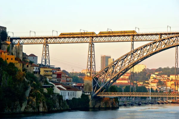 Metro Bridge Luis Porto Portugal — Stock Photo, Image