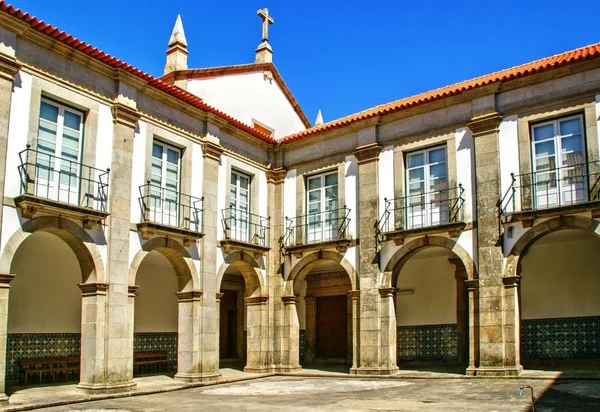Křížová Chodba Kláštera Loios Santa Maria Feira Portugalsko — Stock fotografie
