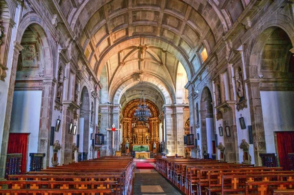 Dentro Igreja Loios Santa Maria Feira Portugal — Fotografia de Stock