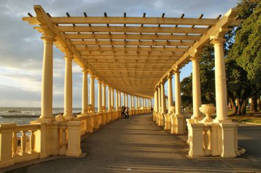 Kıyı yolu Pergola Foz adlı ile yapmak Douro, Oporto, Portekiz