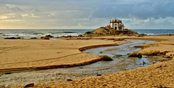 Capela Senhor Pedra Miramar Portugal — Fotografia de Stock