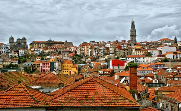 Panoramiczny Widok Dachy Porto Portugalia — Zdjęcie stockowe