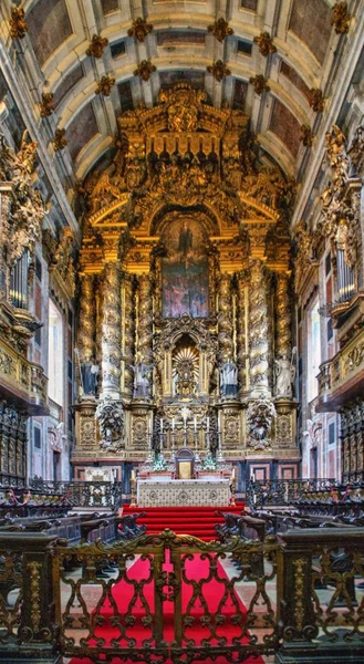 Main Chapel Porto Cathedral Portugal — Stock Photo, Image