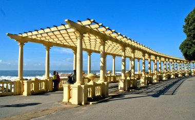 Kıyı yolu Pergola Foz adlı ile yapmak Douro, Oporto, Portekiz