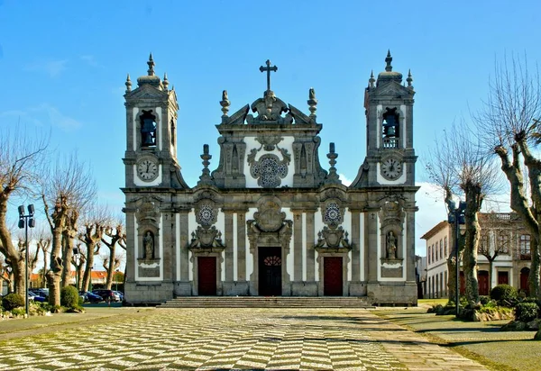 Церковь Бома Иисуса Матозиньюса Севере Португалии — стоковое фото