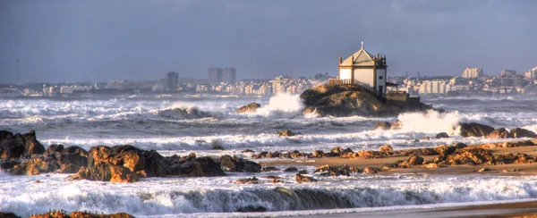 Capela Senhor Pedra Miramar Portugal — Fotografia de Stock